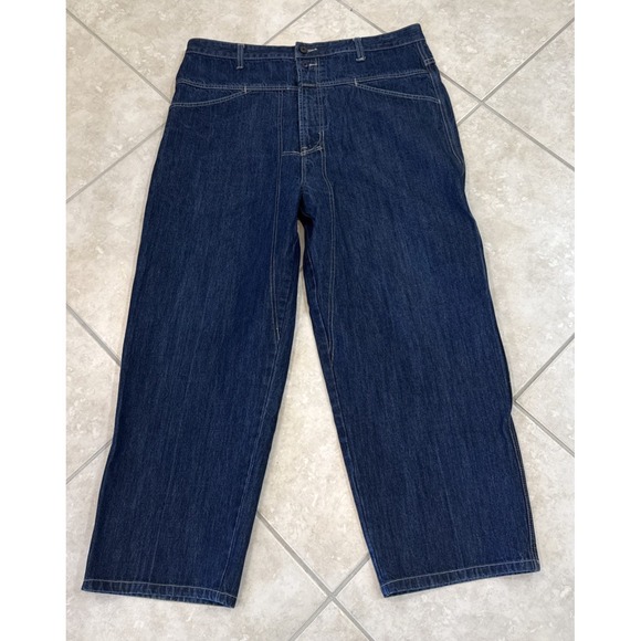 VTG Marithe Francois Girbaud Jeans Mens 38M Hong Kong Wide Leg Baggy Hip Hop Y2K - Picture 1 of 11